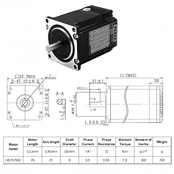 Amazon.com: Nema 23 57mm Stepper Motor Kit Integrated Servo